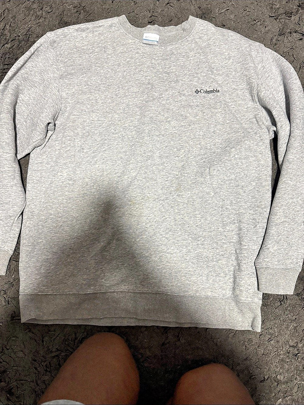 Columbia Men's Crewneck Sweatshirt Gray Size XL
